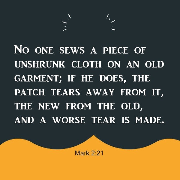 Mark 2:21